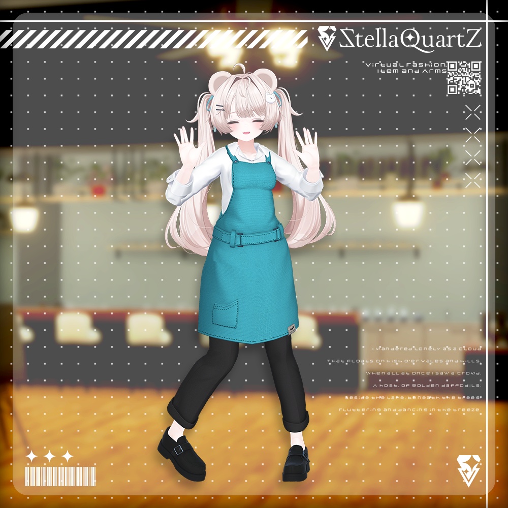 【アバター向け衣装3Dモデル】AromeisterApron-アロマイスタエプロン-【Apron&Suit】
