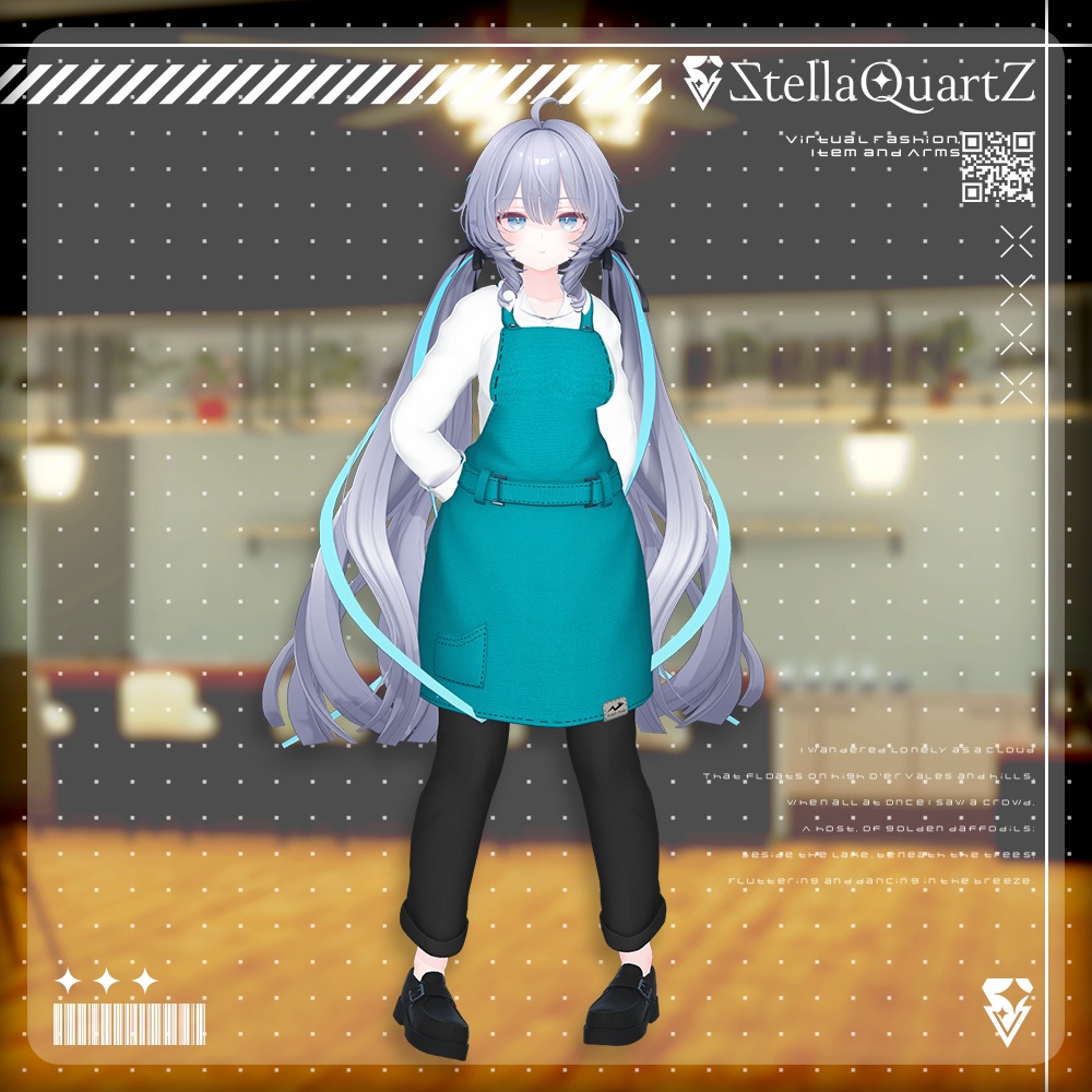 【アバター向け衣装3Dモデル】AromeisterApron-アロマイスタエプロン-【Apron&Suit】