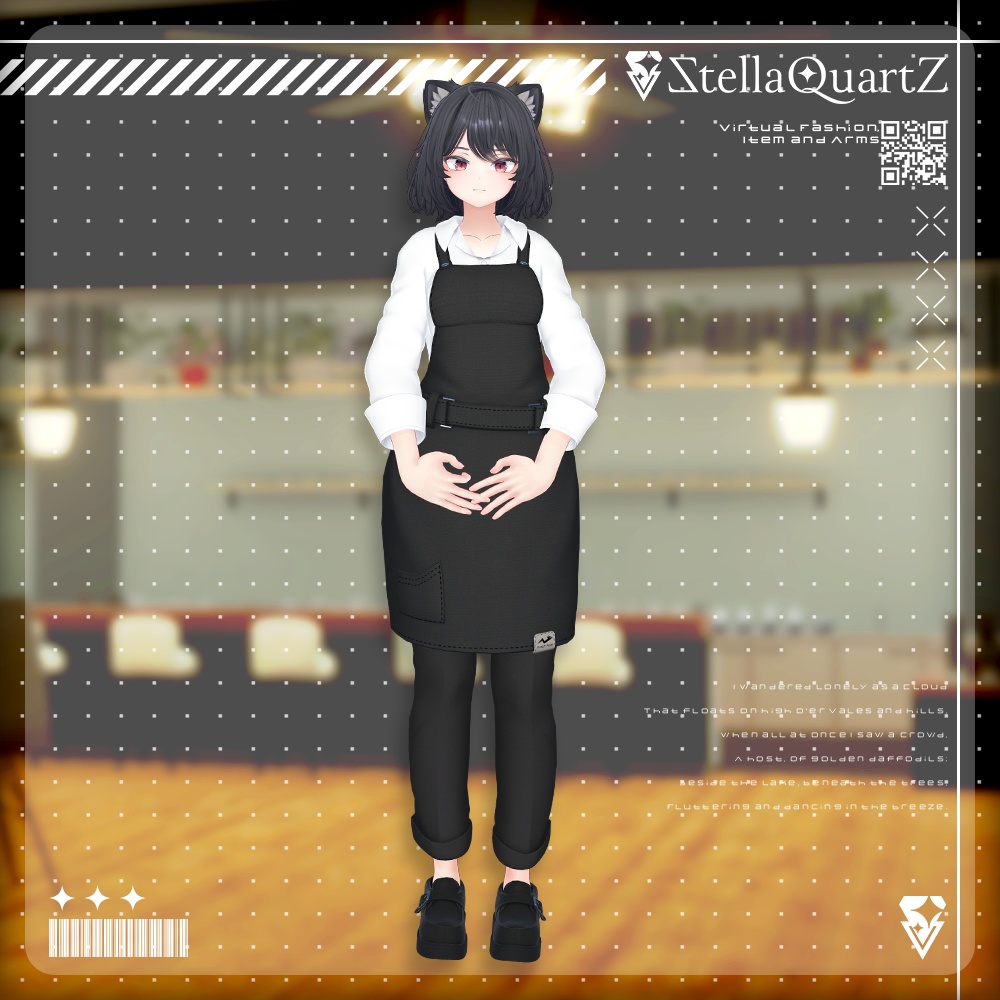 【アバター向け衣装3Dモデル】AromeisterApron-アロマイスタエプロン-【Apron&Suit】