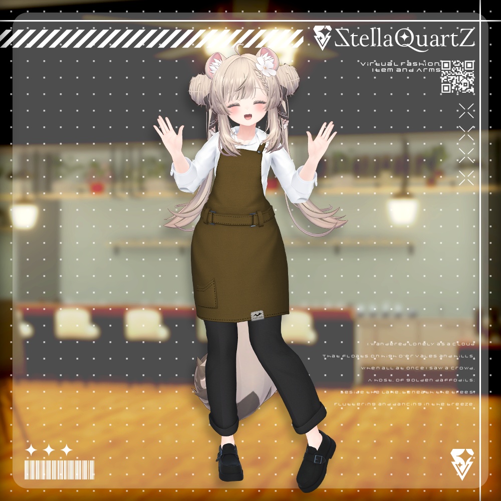 【アバター向け衣装3Dモデル】AromeisterApron-アロマイスタエプロン-【Apron&Suit】