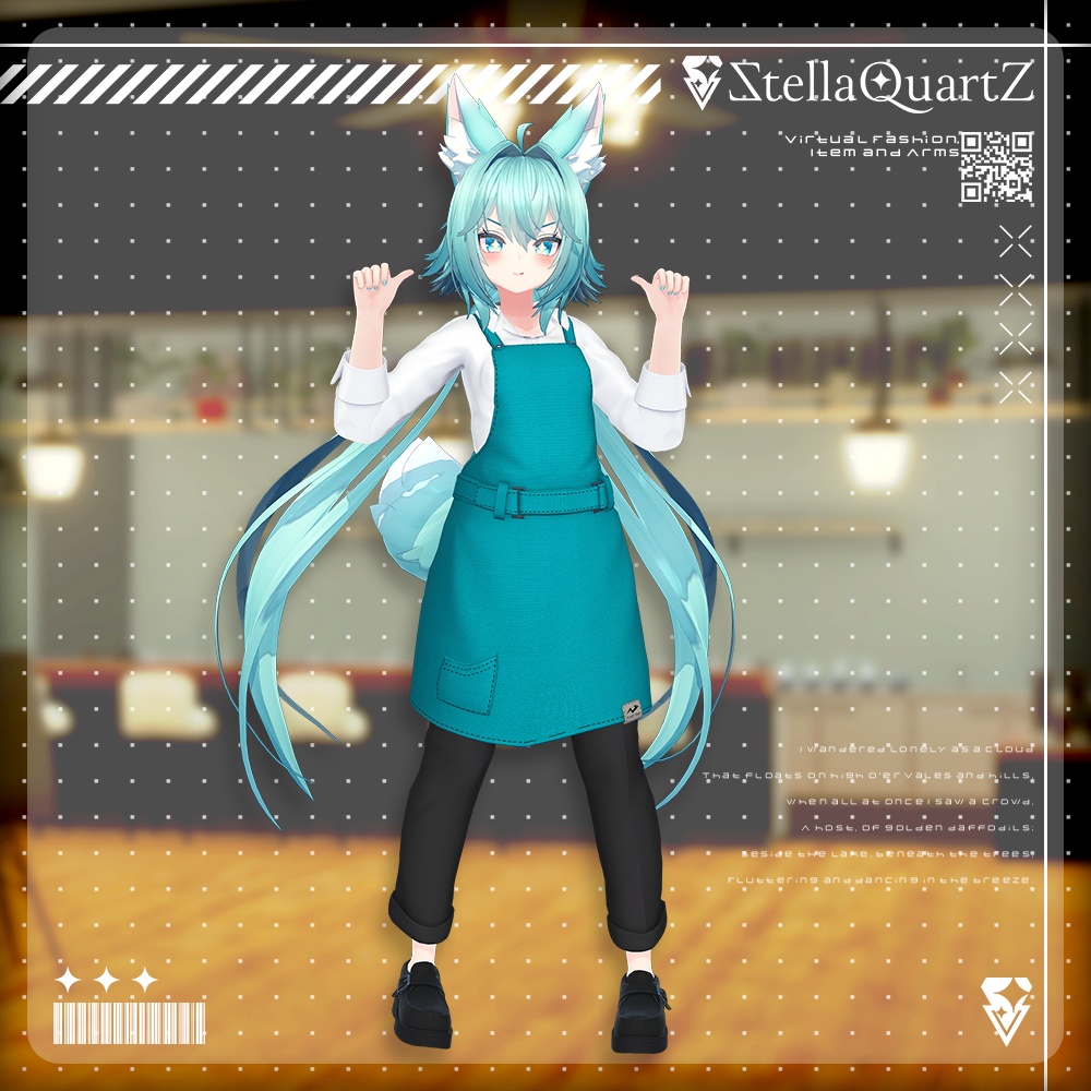 【アバター向け衣装3Dモデル】AromeisterApron-アロマイスタエプロン-【Apron&Suit】