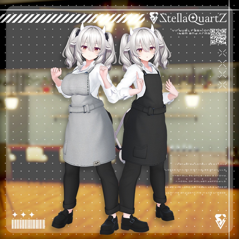 【アバター向け衣装3Dモデル】AromeisterApron-アロマイスタエプロン-【Apron&Suit】