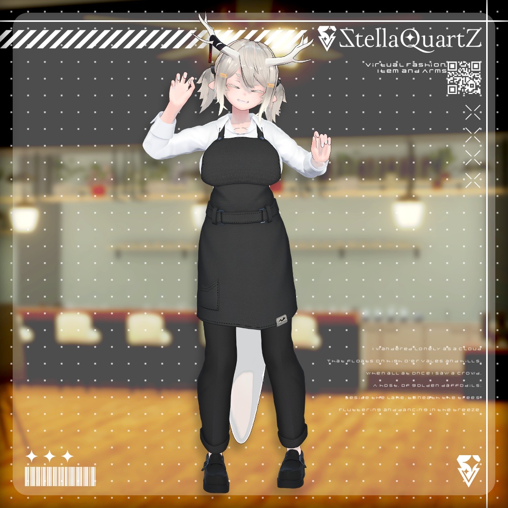 【アバター向け衣装3Dモデル】AromeisterApron-アロマイスタエプロン-【Apron&Suit】