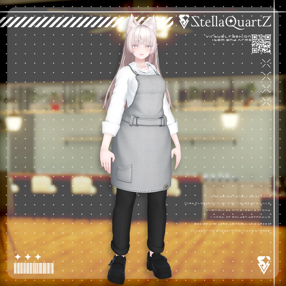 【アバター向け衣装3Dモデル】AromeisterApron-アロマイスタエプロン-【Apron&Suit】