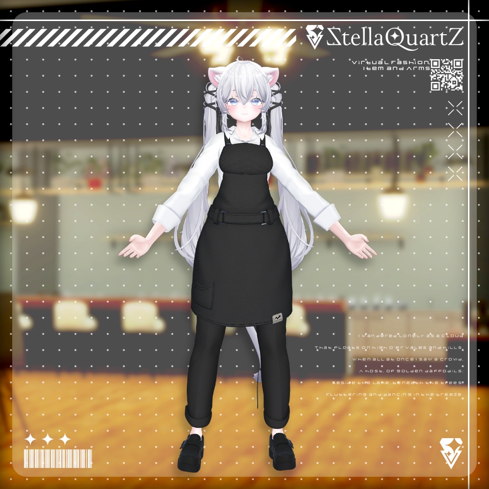 【アバター向け衣装3Dモデル】AromeisterApron-アロマイスタエプロン-【Apron&Suit】