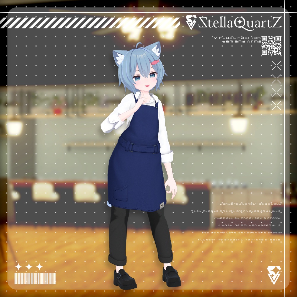 【アバター向け衣装3Dモデル】AromeisterApron-アロマイスタエプロン-【Apron&Suit】