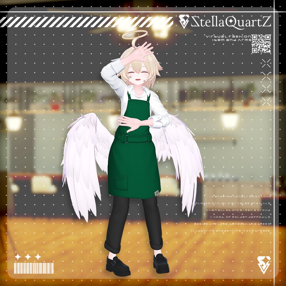 【アバター向け衣装3Dモデル】AromeisterApron-アロマイスタエプロン-【Apron&Suit】