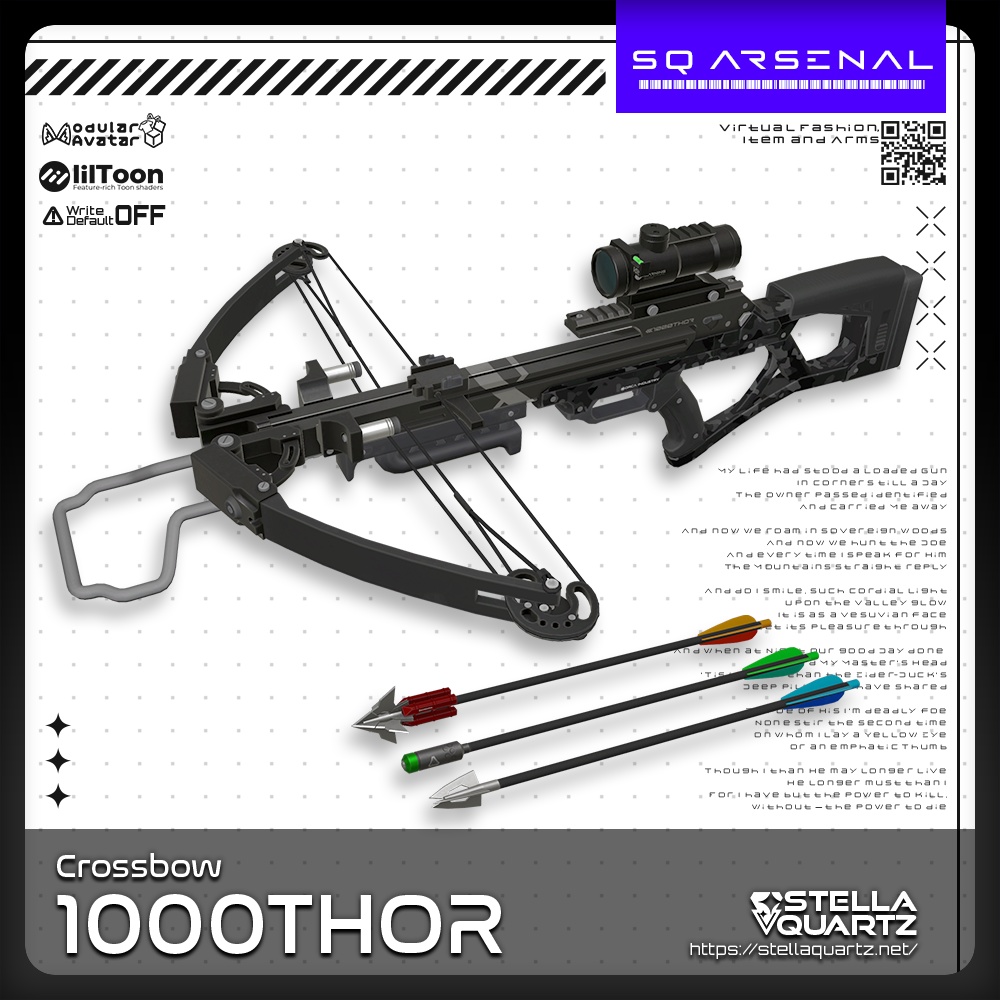 【ギミック付き3Dモデル】1000THOR-サウザントール-【クロスボウ】