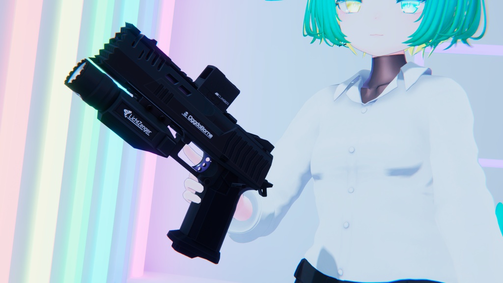 【ギミック付き3Dモデル】OggdoBorne-オグドボーン-【大型ハンドガン】