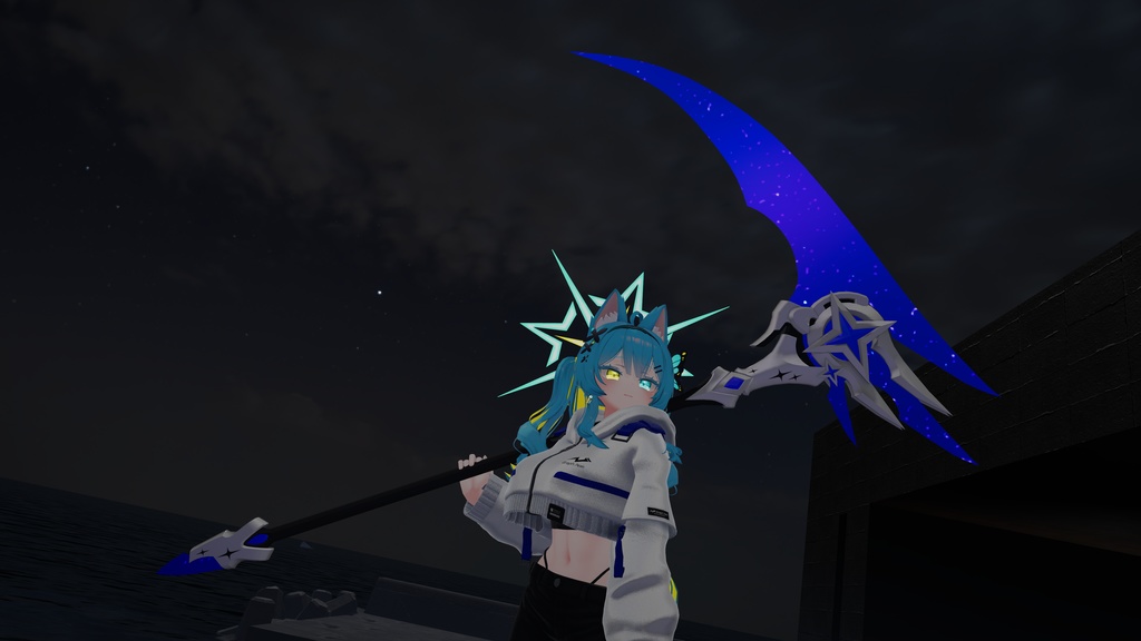 【ギミック付き3Dモデル】StarryKnightsScythe-星騎士の大鎌-【大鎌】