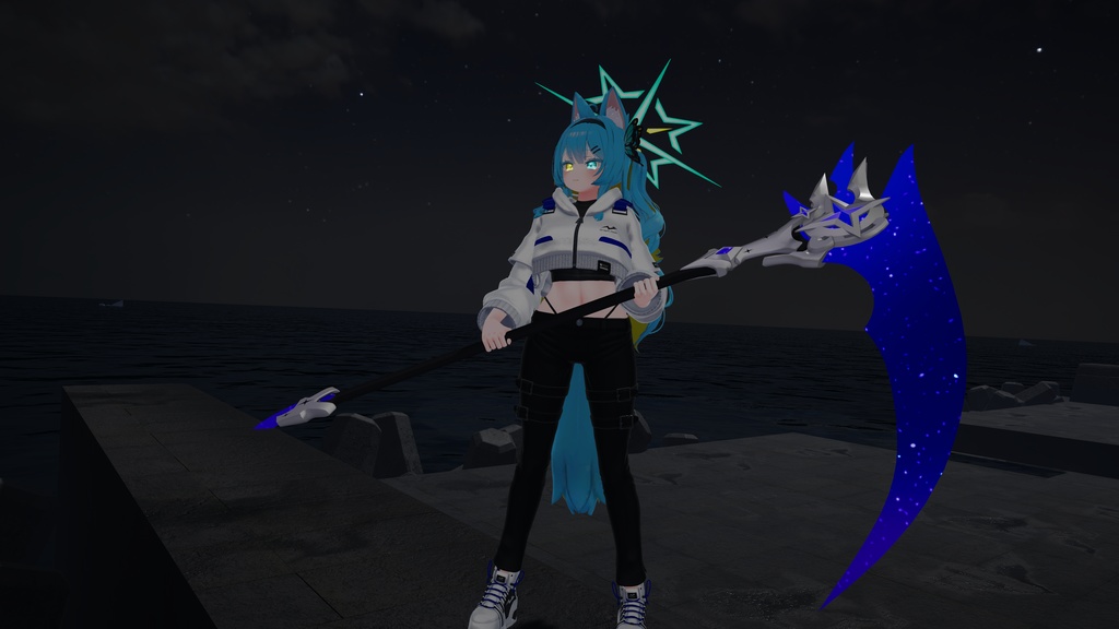 【ギミック付き3Dモデル】StarryKnightsScythe-星騎士の大鎌-【大鎌】