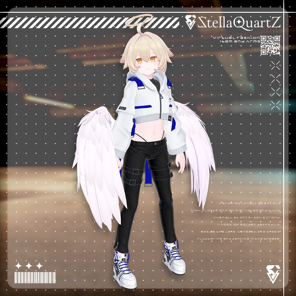 【アバター向け衣装3Dモデル】BRISK Street Style -ブリスクストリートスタイル-【スキニーパンツ&パーカー】