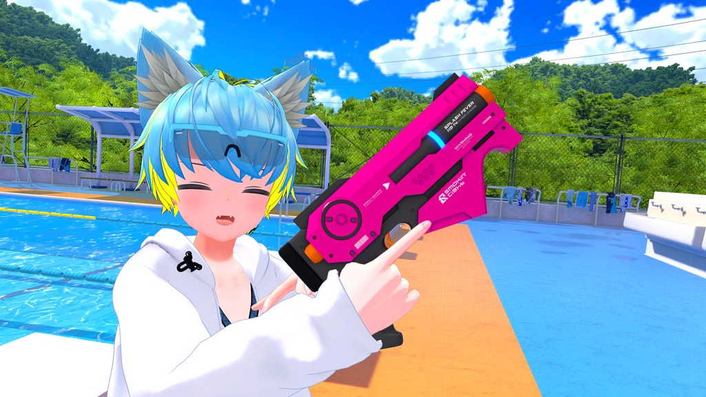 【ギミック付き3Dモデル】SPLASHFEVER_HB14-スプラッシュフィーバーHB14-【水鉄砲】