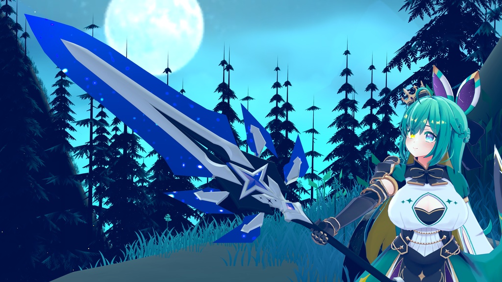 【ギミック付き3Dモデル】StarryKnightsBlade-星騎士の大剣-【大剣】