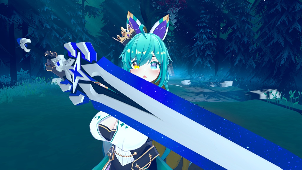 【ギミック付き3Dモデル】StarryKnightsBlade-星騎士の大剣-【大剣】