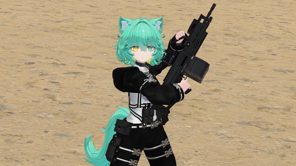 【ギミック付き3Dモデル】StraightRunner-ストレートランナー-【ライトマシンガン】