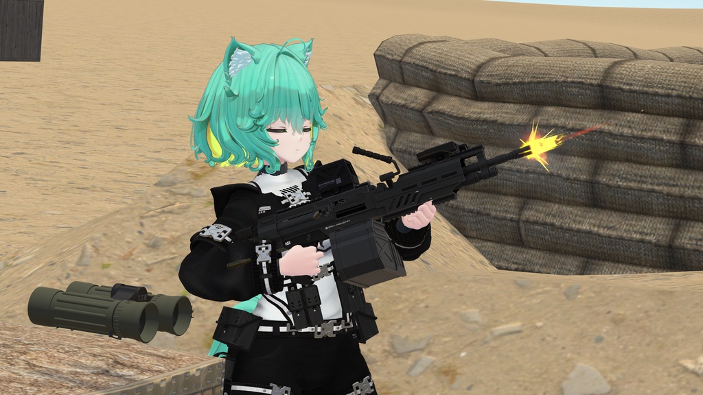 【ギミック付き3Dモデル】StraightRunner-ストレートランナー-【ライトマシンガン】