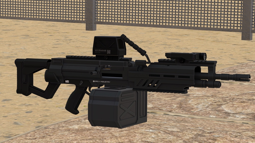 【ギミック付き3Dモデル】StraightRunner-ストレートランナー-【ライトマシンガン】