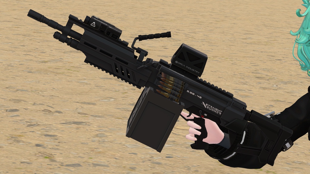 【ギミック付き3Dモデル】StraightRunner-ストレートランナー-【ライトマシンガン】