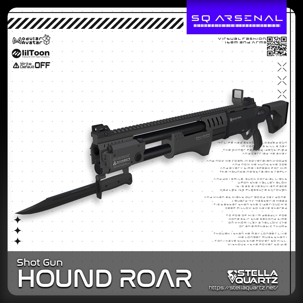 【ギミック付き3Dモデル】HOUNDROAR-ハウンドロア-【ポンプアクションショットガン】
