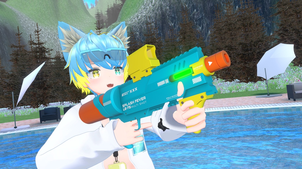 【ギミック付き3Dモデル】SPLASHFEVER_LB75-スプラッシュフィーバーLB75-【水鉄砲】