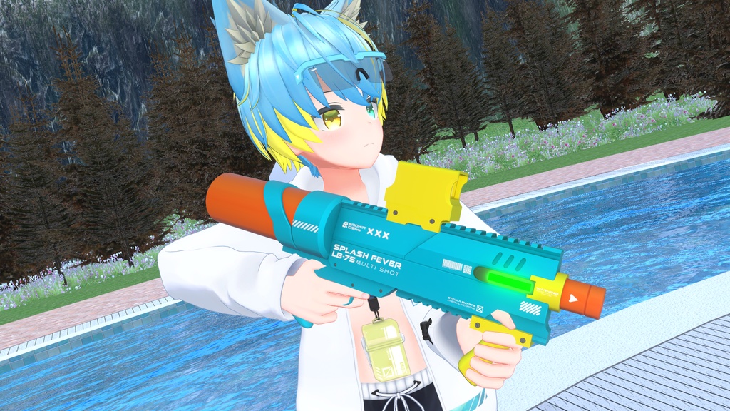 【ギミック付き3Dモデル】SPLASHFEVER_LB75-スプラッシュフィーバーLB75-【水鉄砲】