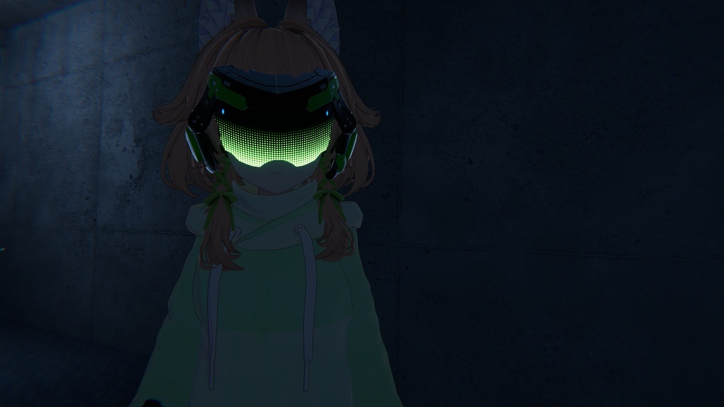 【ギミック付き3Dモデル】MechVisor-メックバイザー-【サイバーバイザー】