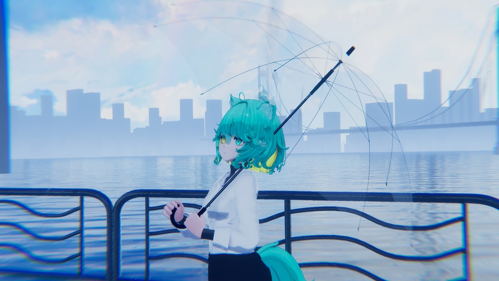 【ギミック付き3Dモデル】SimpleUmbrellaSet【傘セット】