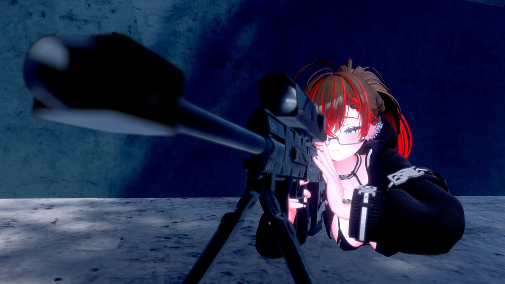 【ギミック付き3Dモデル】HAZER1270-ヘイザー1270-【縮退式ブルパップ対物ライフル】