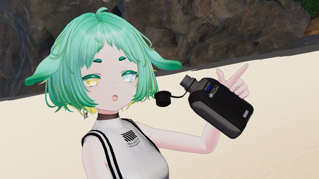 【ギミック付き3Dモデル】SQCanteen01【水筒】