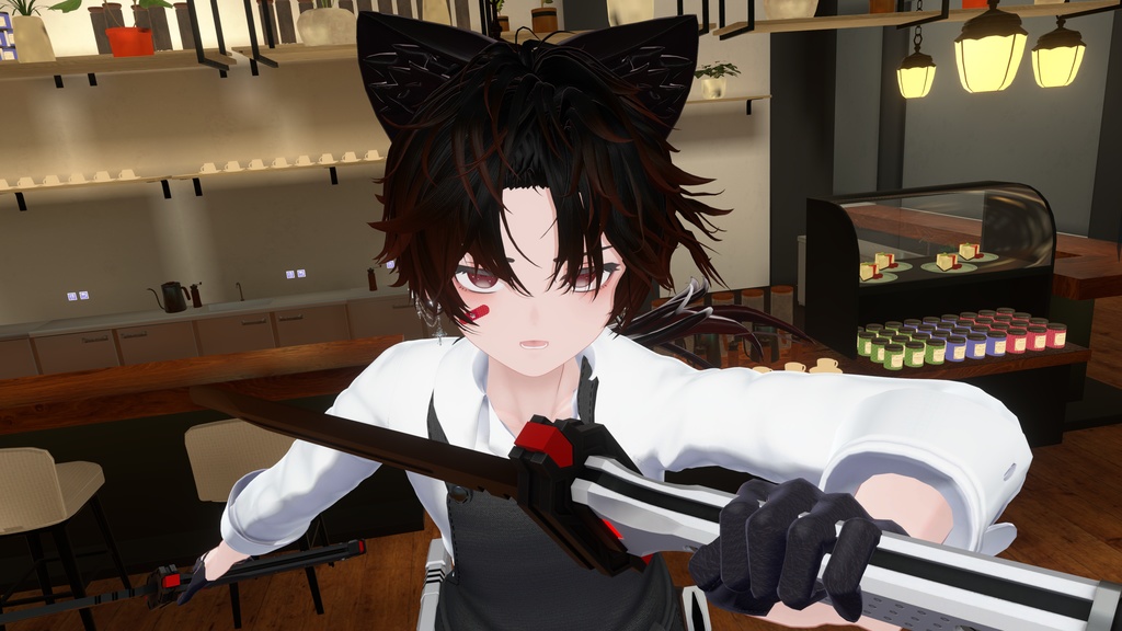 【ギミック付き3Dモデル】無銘&無言-ムメイ&シジマ-【サイバー刀セット】