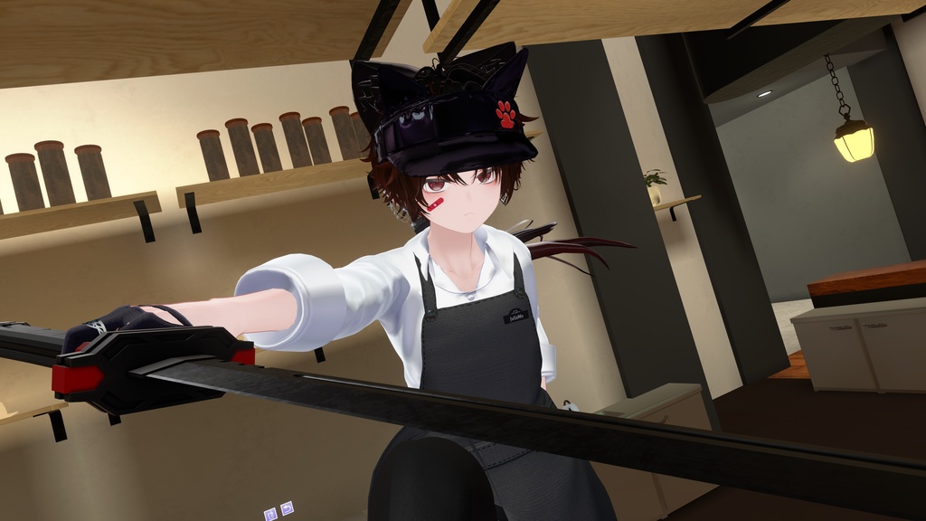 【ギミック付き3Dモデル】無銘&無言-ムメイ&シジマ-【サイバー刀セット】