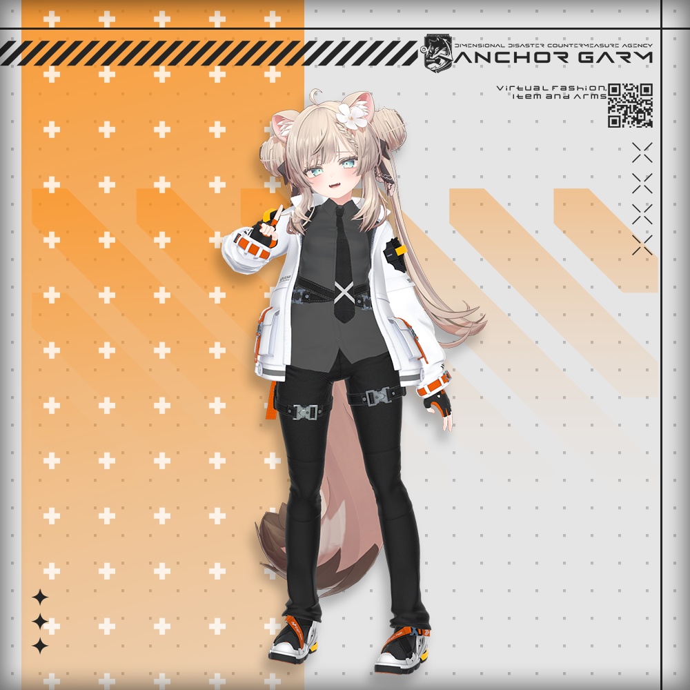 【アバター向け衣装3Dモデル】AG:Agent【テックユニフォーム】