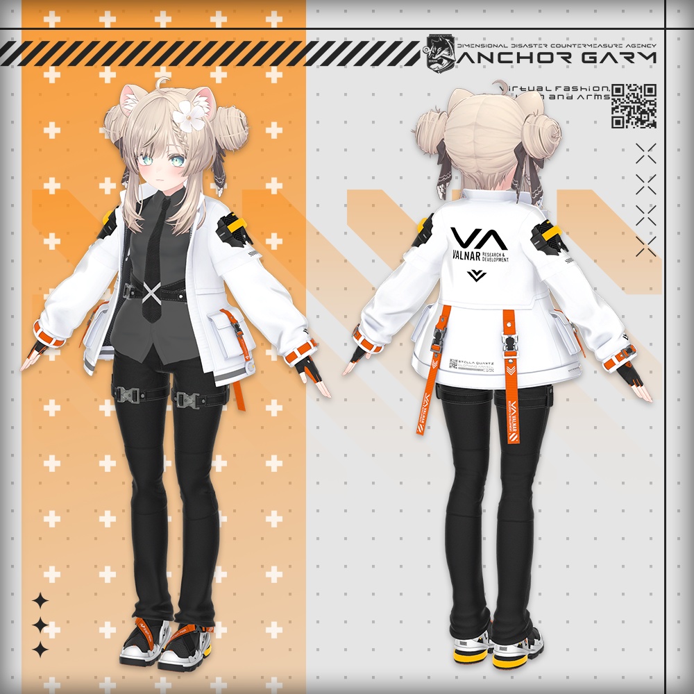 【アバター向け衣装3Dモデル】AG:Agent【テックユニフォーム】