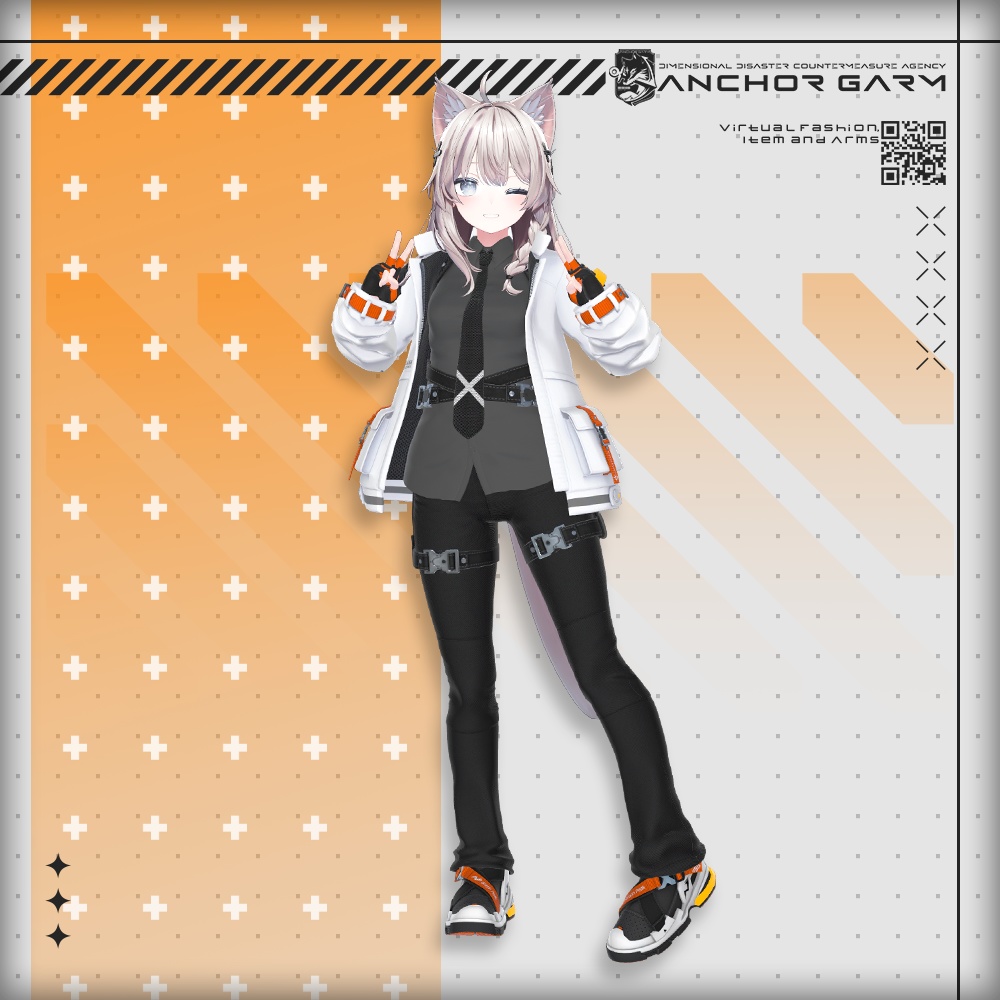 【アバター向け衣装3Dモデル】AG:Agent【テックユニフォーム】