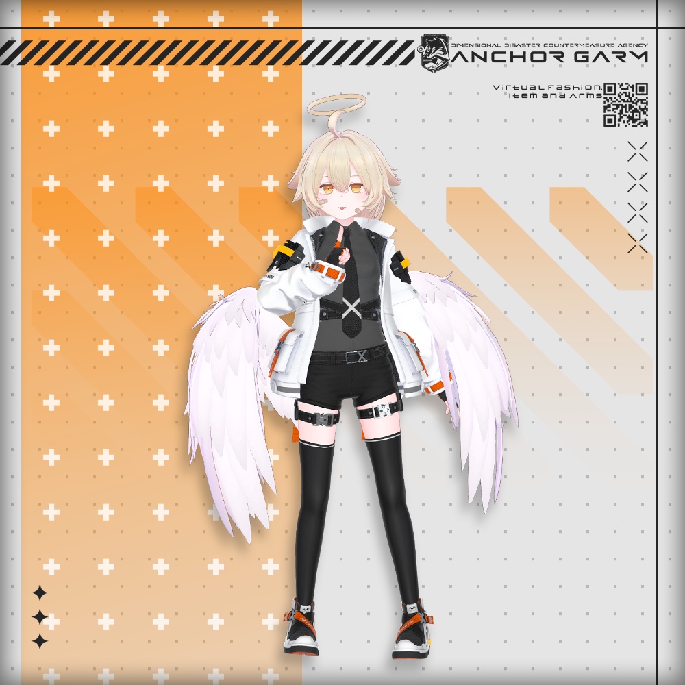 【アバター向け衣装3Dモデル】AG:Agent【テックユニフォーム】