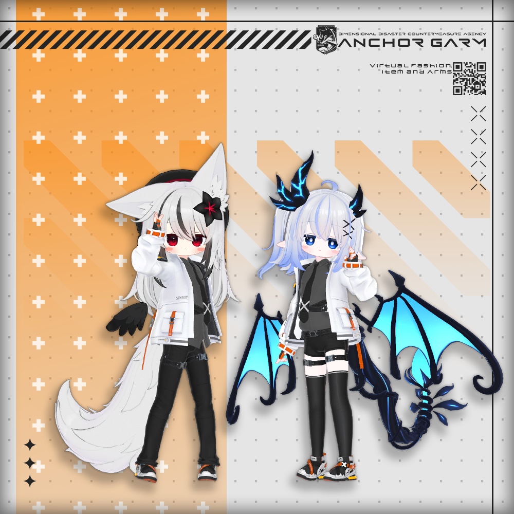 【アバター向け衣装3Dモデル】AG:Agent【テックユニフォーム】