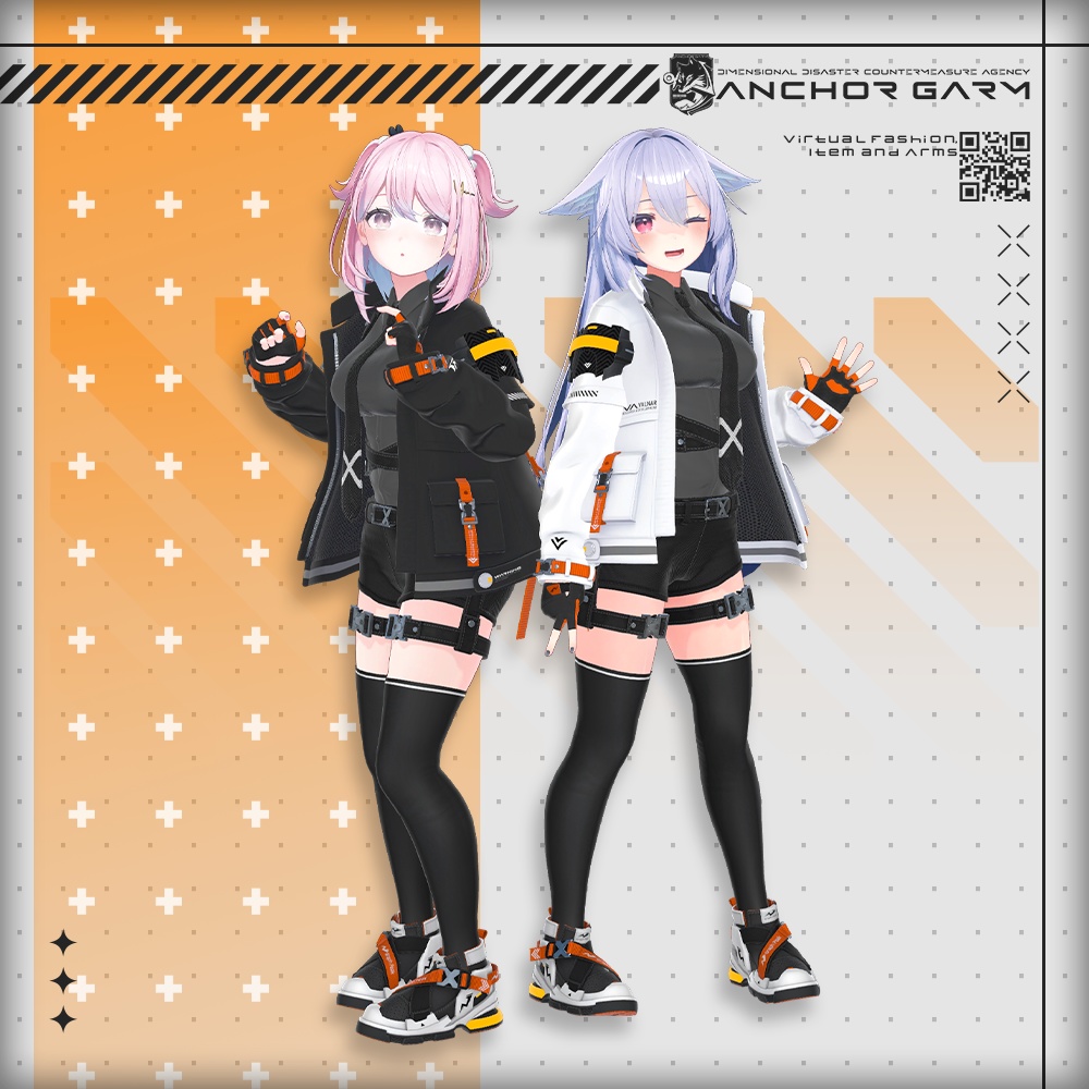 【アバター向け衣装3Dモデル】AG:Agent【テックユニフォーム】