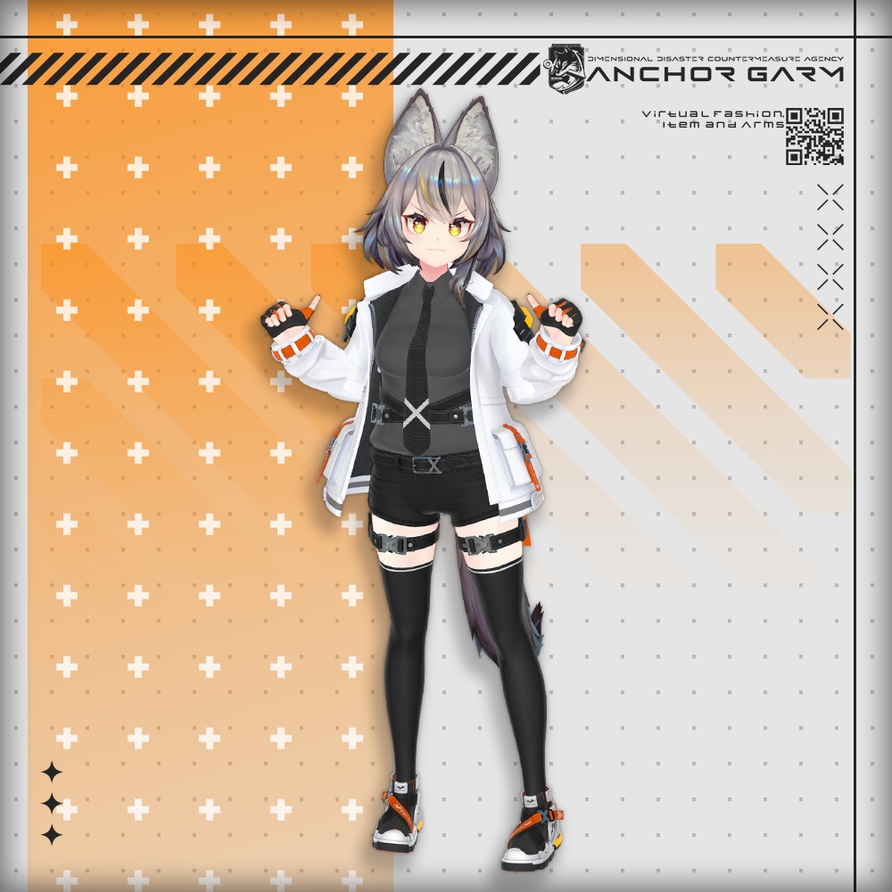 【アバター向け衣装3Dモデル】AG:Agent【テックユニフォーム】