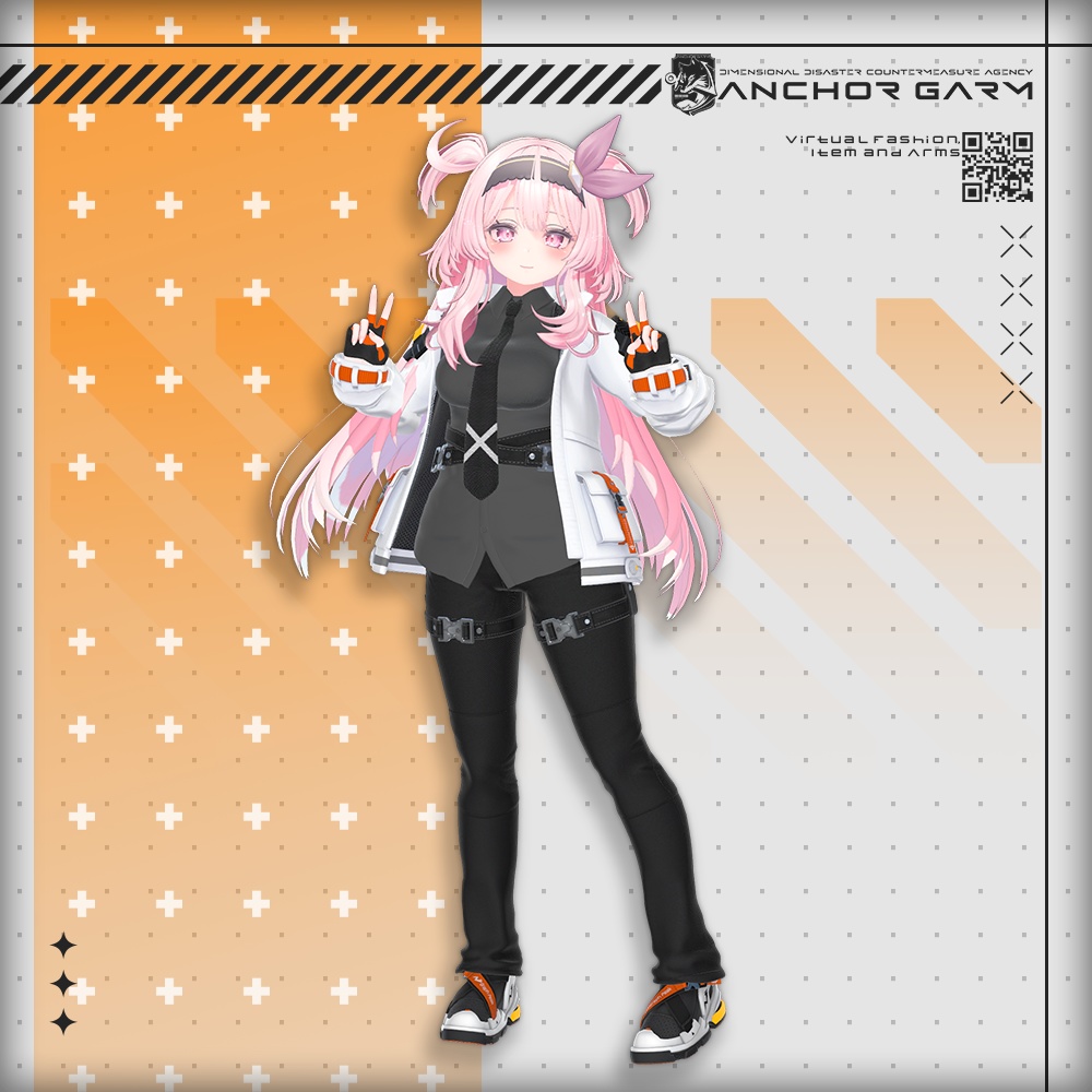 【アバター向け衣装3Dモデル】AG:Agent【テックユニフォーム】