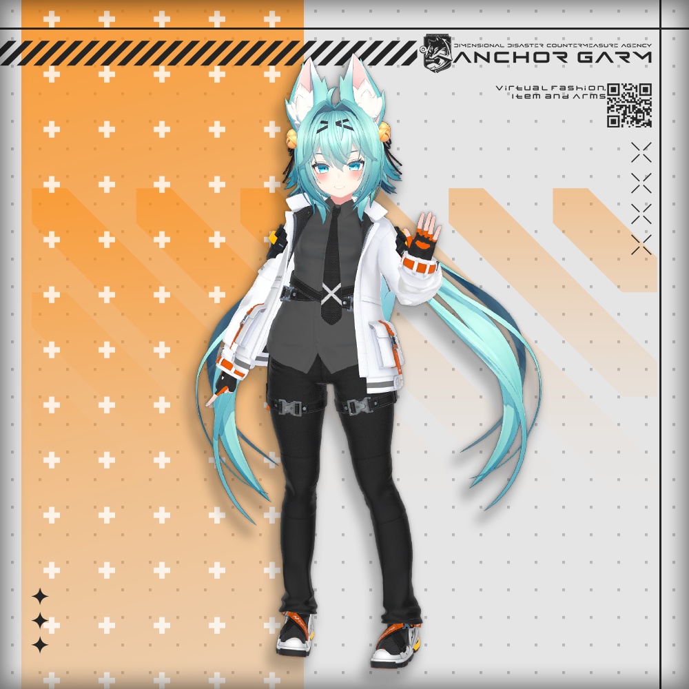 【アバター向け衣装3Dモデル】AG:Agent【テックユニフォーム】