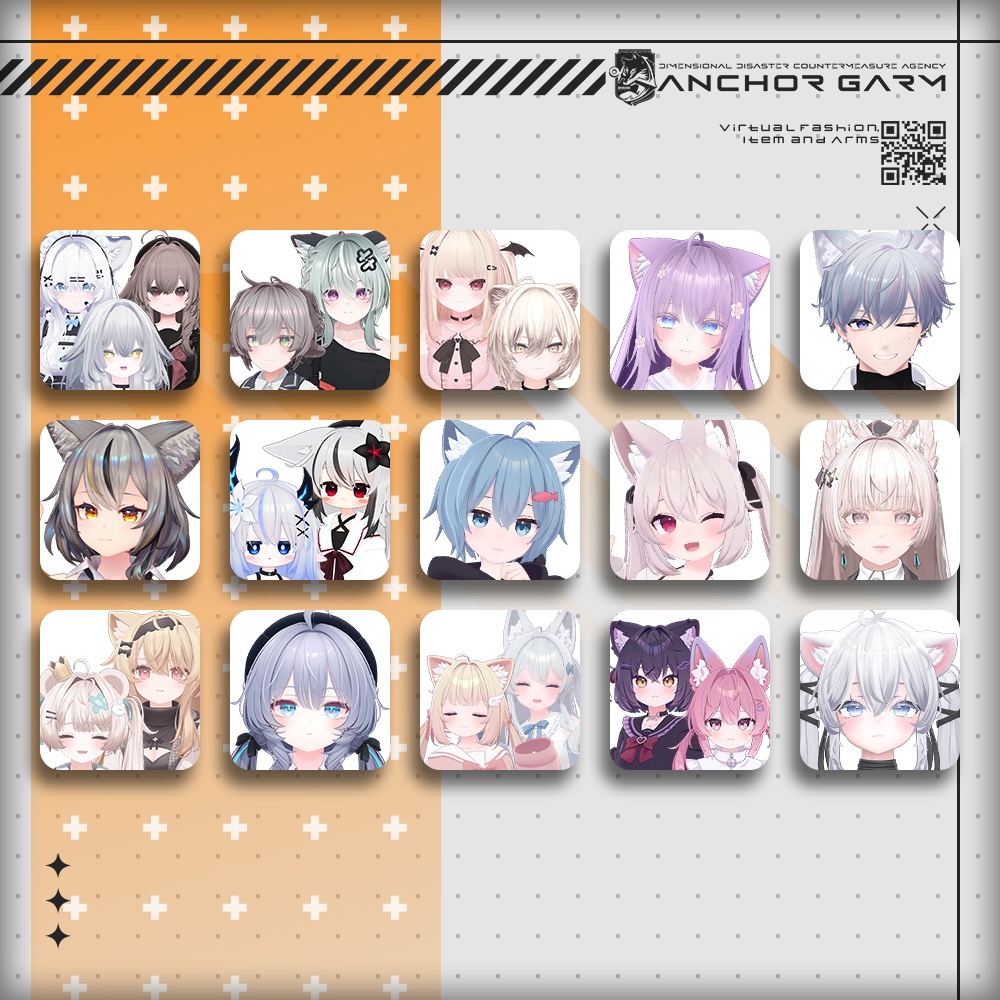 【アバター向け衣装3Dモデル】AG:Agent【テックユニフォーム】