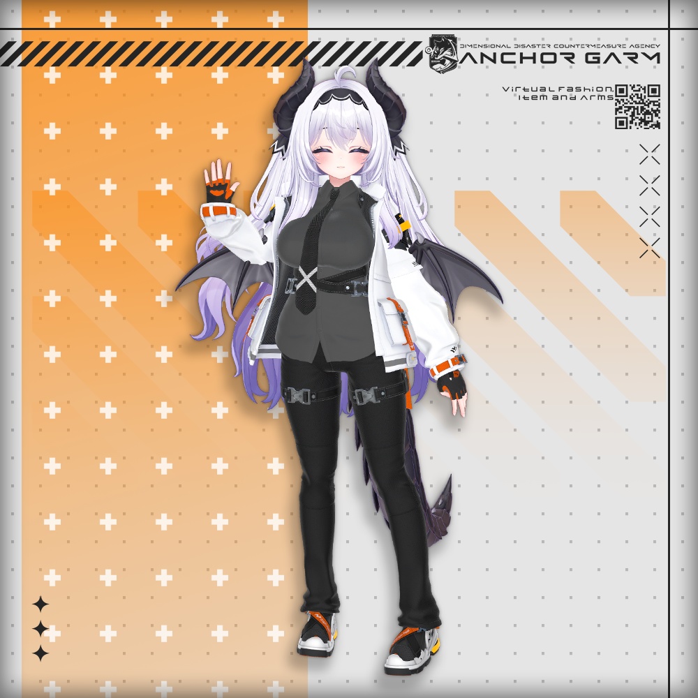 【アバター向け衣装3Dモデル】AG:Agent【テックユニフォーム】