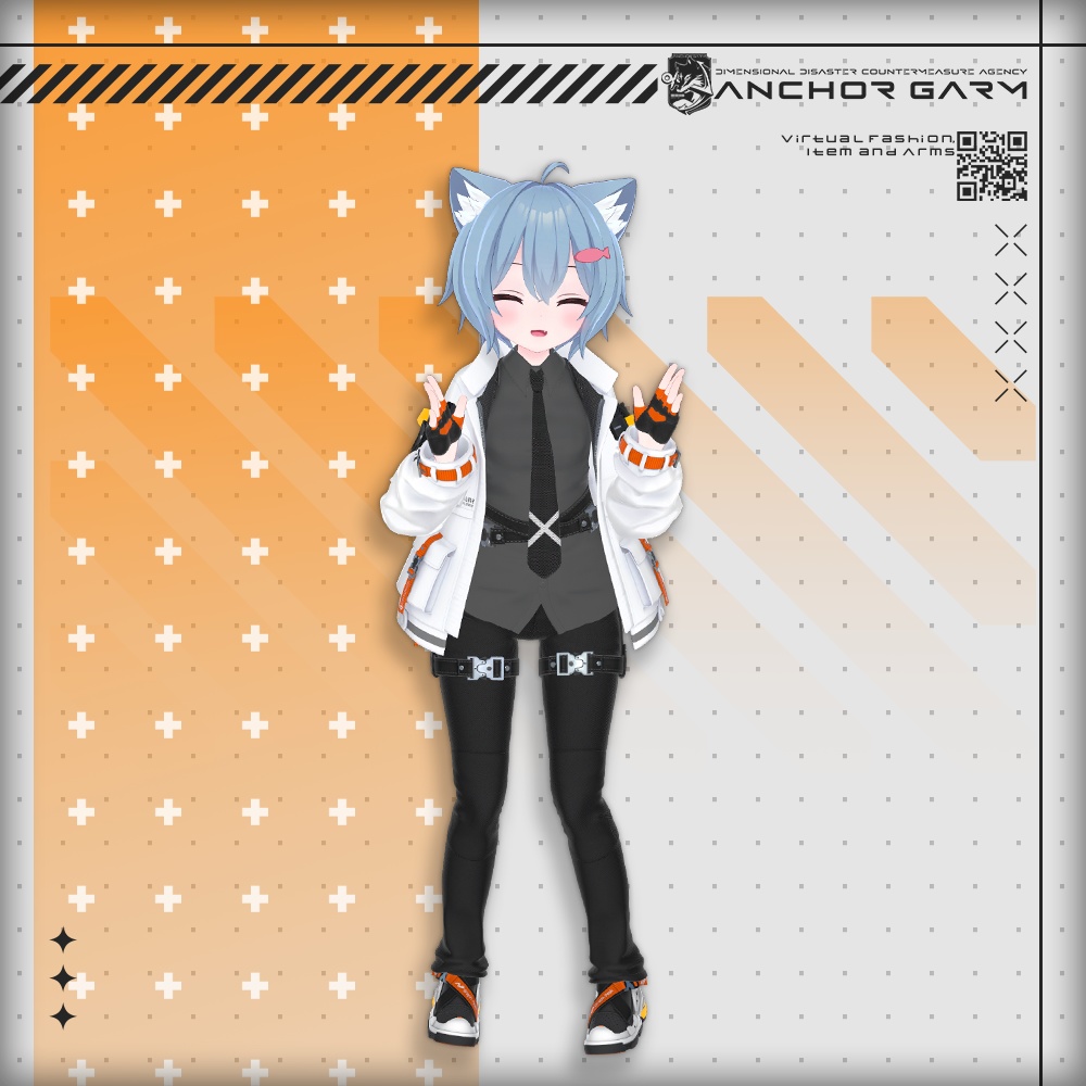 【アバター向け衣装3Dモデル】AG:Agent【テックユニフォーム】