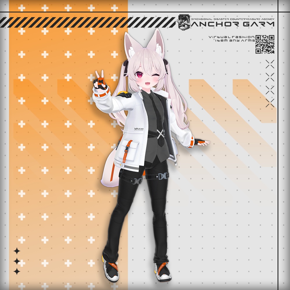 【アバター向け衣装3Dモデル】AG:Agent【テックユニフォーム】