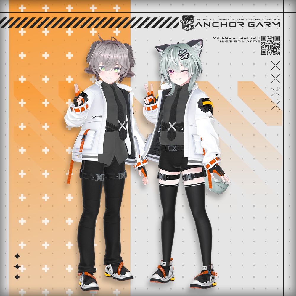 【アバター向け衣装3Dモデル】AG:Agent【テックユニフォーム】