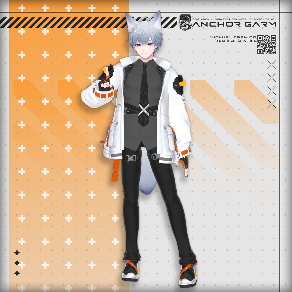 【アバター向け衣装3Dモデル】AG:Agent【テックユニフォーム】