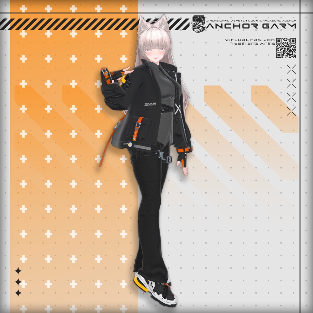 【アバター向け衣装3Dモデル】AG:Agent【テックユニフォーム】