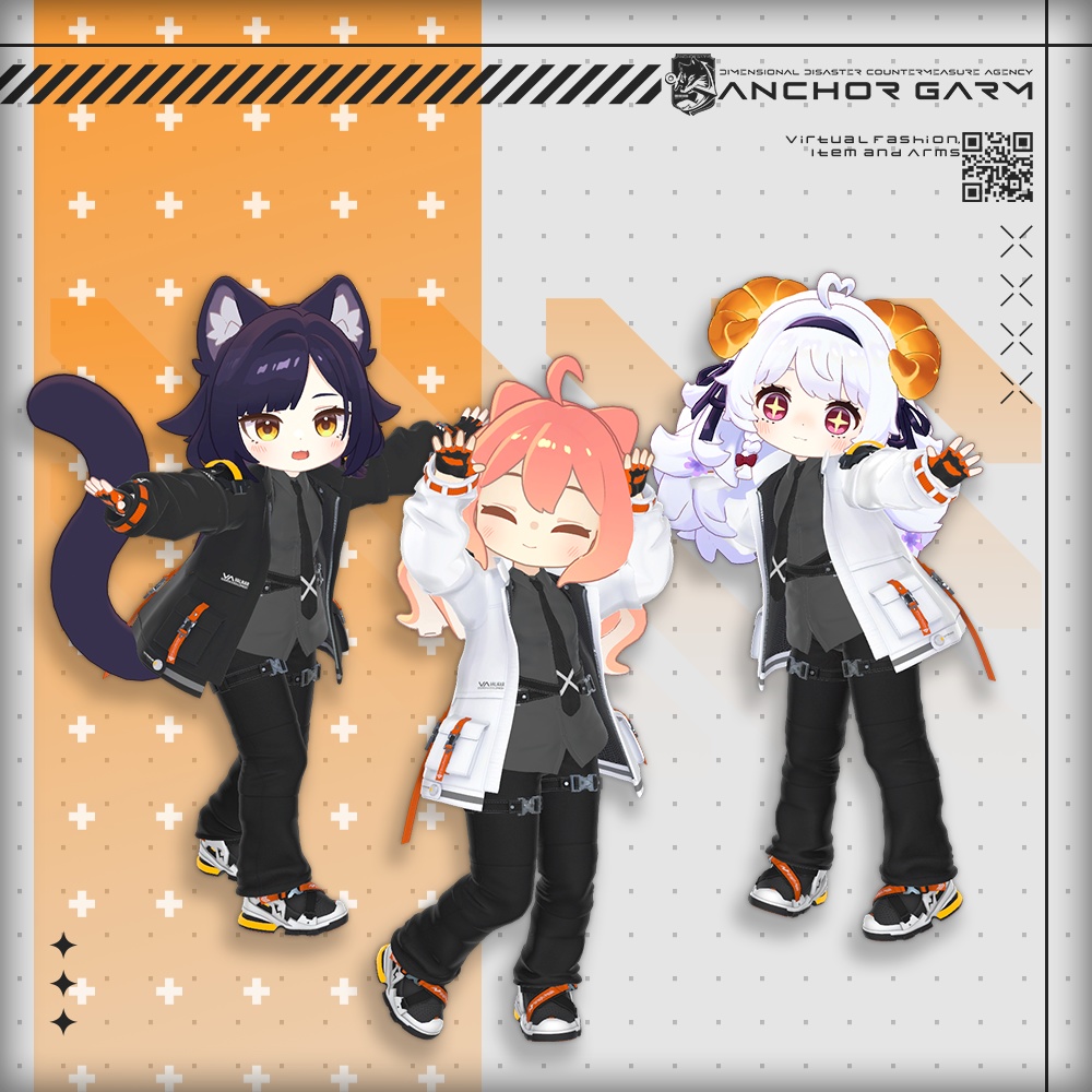 【アバター向け衣装3Dモデル】AG:Agent【テックユニフォーム】