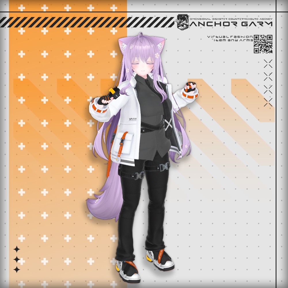 【アバター向け衣装3Dモデル】AG:Agent【テックユニフォーム】